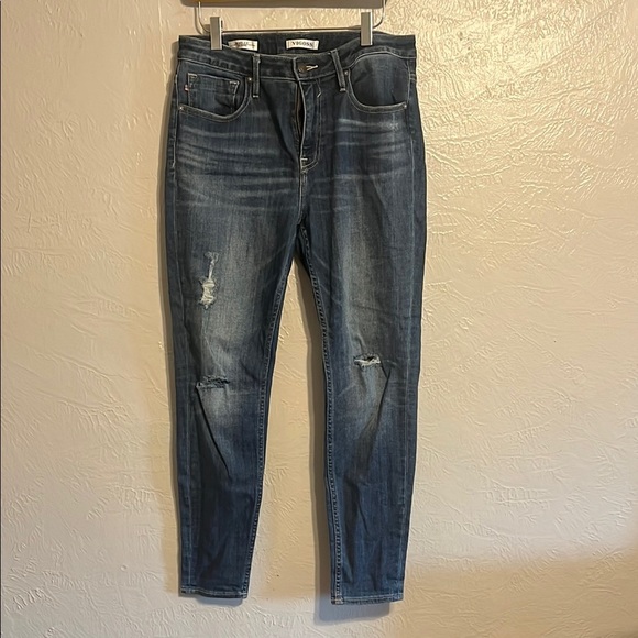 Vigoss Women's Skinny Jeans - Dark Blue - Picture 1 of 8